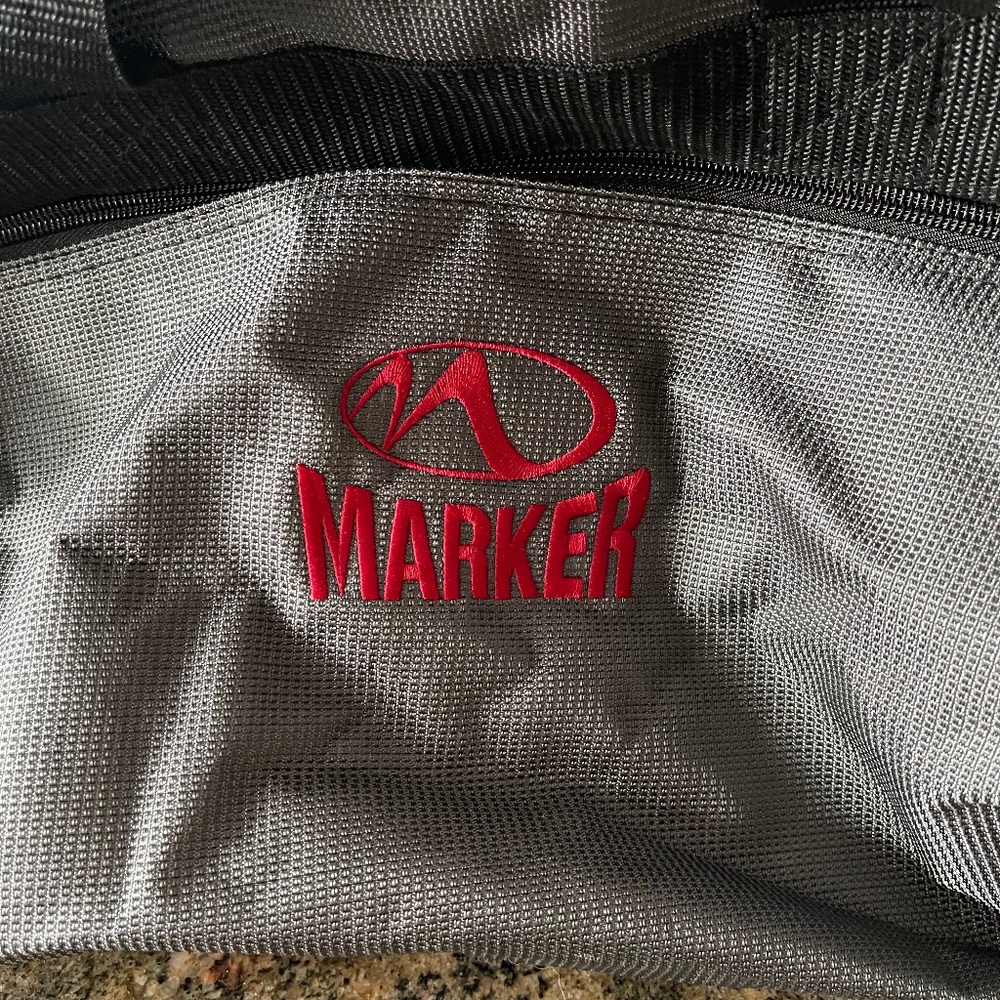 Marker Overnight Bag Black, Red/Like New